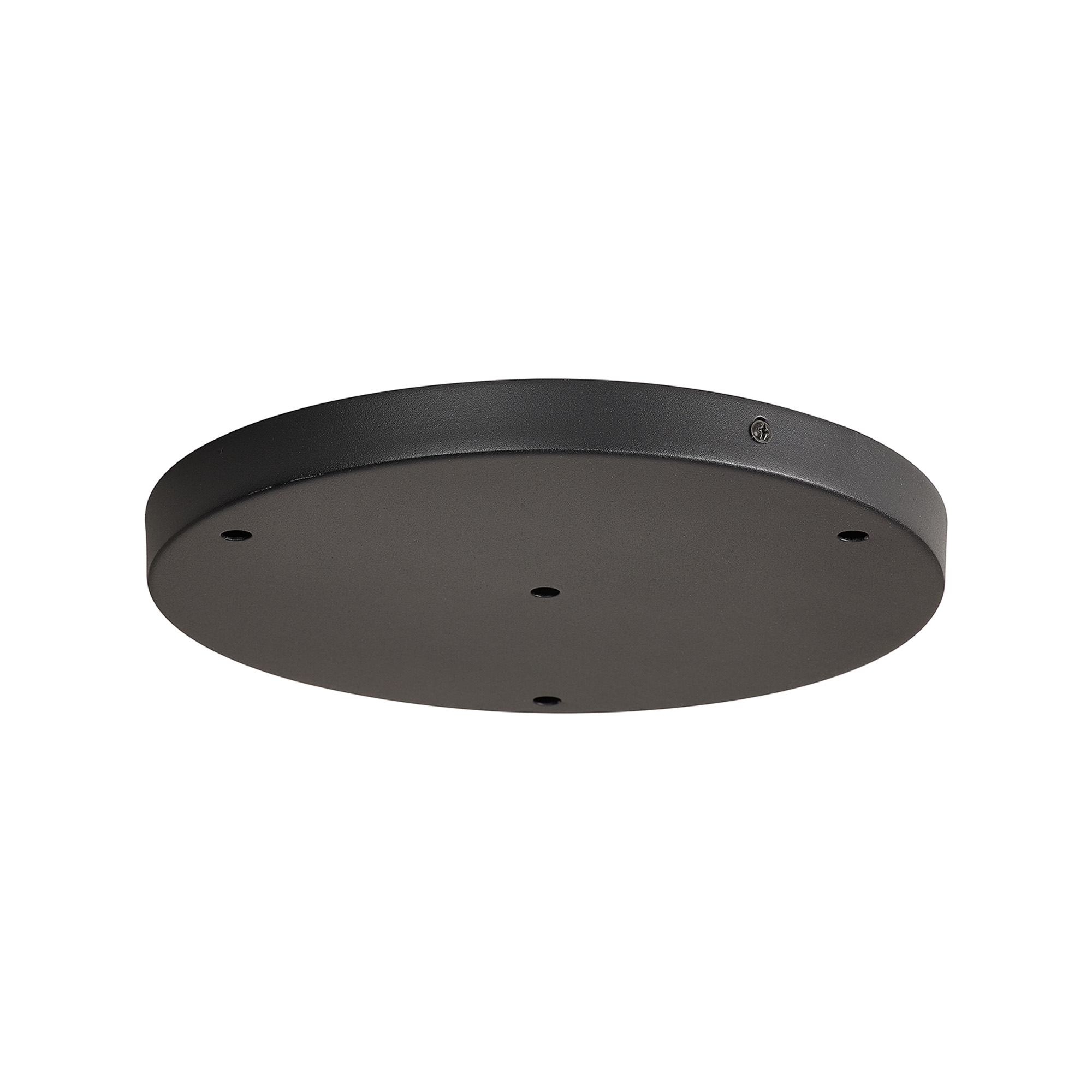 D0829BL  Hayes 4 Hole 28cm Round Ceiling Plate Satin Black